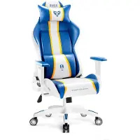 Diablo Chairs Diablo X-One 2.0 Chaise de jeu Chaise de bureau Accoudoirs réglables Design ergonomique Coussin cervical/lombaire Aqua Blue Small