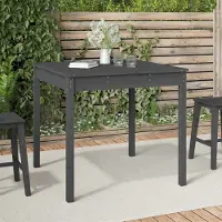 Prolenta Maison Exclusive - Table de jardin grise 82,5x82,5x76 cm en pin massif