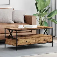 Prolenta Maison Exclusive - Table basse en bois ancien 100 x 51 x 45 cm Matériau dérivé du bois