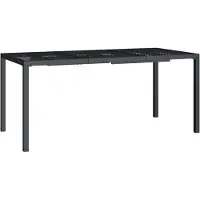 vidaXL Table de jardin anthracite 165x80x72 cm Acier