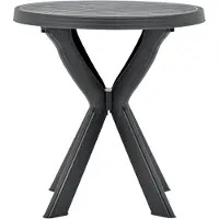 Syfax Table de bistro Anthracite Ø70 cm Plastique
