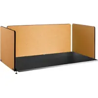 StarTech.com 3x Cloison de bureau 152x61cm + 61x61cm Cloison de bureau en fibre polyester acoustique, jaune - Protection visuelle 125-4000Hz - Absorbeur acoustique idéal pour bureau ou salle de conférence.