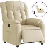 Sonstiges Fauteuil inclinable électrique Crème Tissu