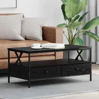 Prolenta Maison Exclusive - Table basse aspect chêne noir 100 x 51 x 45 cm Matériau dérivé du bois