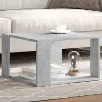 Prolenta Maison Exclusive - Table basse gris béton 51,5x51,5x30 cm Matériau dérivé du bois