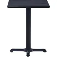 Syfax Table de jardin Noir 60x60x75 cm