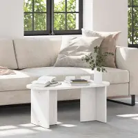 Prolenta Maison Exclusive - Table basse blanche 80 x 39,5 x 35 cm Bois massif Pin