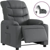 Sonstiges Fauteuil inclinable électrique Gris Similicuir