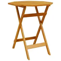 Syfax Table pliable de jardin Ø70x75 cm bois d'acacia massif