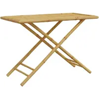 Syfax Table de jardin pliable 110x55x75 cm bambou
