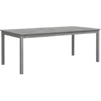 Syfax Table de jardin Gris 200x100x75 cm Bois d'acacia solide
