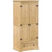 Syfax Garde-robe Corona 76x50x170 cm bois de pin massif