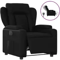 Sonstiges Fauteuil inclinable électrique Noir Similicuir
