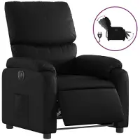 Sonstiges Fauteuil inclinable électrique Noir Similicuir