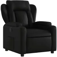 Sonstiges Fauteuil inclinable en similicuir noir