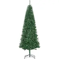 HOMCOM Sapin de Noël Artificiel 210H cm 865 Branches épines Imitation Nordmann Grand réalisme Vert