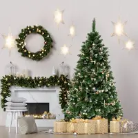 QLS Arbre de Noël artificiel Sapin de Noël sur pied Pin NK9 250 cm 7614