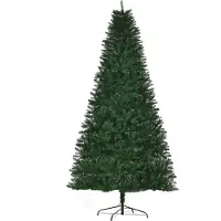HOMCOM Sapin de Noël Artificiel 240H cm 1499 Branches épines Imitation Nordmann Grand réalisme Vert