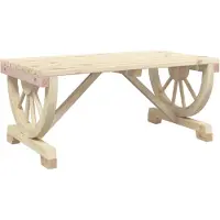 Syfax Table basse de jardin 90x50x40 cm bois de sapin massif