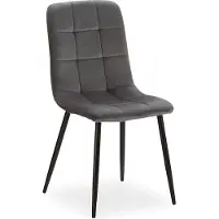 Homestyle4u Chaise Salle à Manger Gris Design Moderne Chaise de Cuisine Chaise pas Cher Fauteuil Rembourrée
