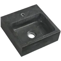 Sapho BLOK lavabo en pierre 30x10x30 cm, anthracite (2401-29)