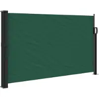 Syfax Auvent latéral rétractable vert foncé 120x600 cm