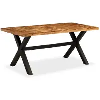 Prolenta Maison Exclusive - Table à manger en bois massif d'acacia et de manguier 180 x 90 x 76 cm