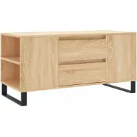 Syfax Table basse chêne sonoma 102x44,5x50 cm bois d'ingénierie