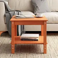 Prolenta Maison Exclusive - Table basse brun cire 50 x 50 x 45 cm Bois massif Pin