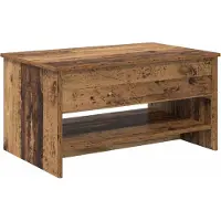 Syfax Table basse Bois Ancien 80 x 50,5 x 41,5 cm Bois d'ingénierie
