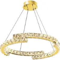 Toolight Plafonnier Suspendu App1771-Cp Gold 60Cm