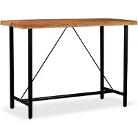 The Living Store Bartisch Akazie Massivholz 150 x 70 x 107 cm