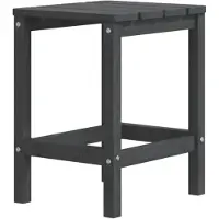 Syfax Table de jardin Adirondack Anthracite 38x38x46 cm PEHD