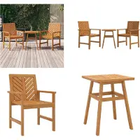 vidaXL 3 pcs. Garden Lounge Set Massiv Wood Acacia - Garten Lounge Set - Garten Lounge Sets - Lounge Set - Gartenmöbel Set