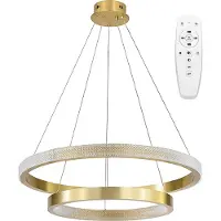Toolight Lampe Suspendue Au Plafond APP1772-CP Na pilot Brush Gold