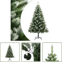 The Living Store Sapin de Noël artificiel pliable enneigé 180 cm