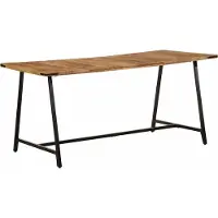 Syfax Table à manger 160x80x75 cm bois de manguier massif