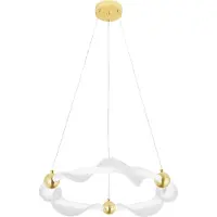 Toolight Lampe Led G010-cp White/gold