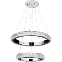 Toolight Lampe Suspendue Led G044-2C CP Chrome