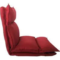 Generic Rebecca Mobili Siège de fauteuil en métal et polyester rouge