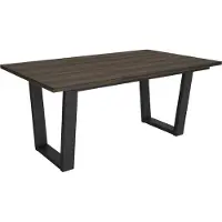 Skraut Home TETRIX Table à manger, 167x90x74 cm, Pour 8 personnes, Meubles de Salon, Chêne foncé