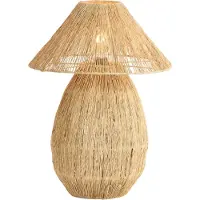 Light & Living - lampe de table - Maruva - naturel - textile - Ø 40cm - E27 - 1898883