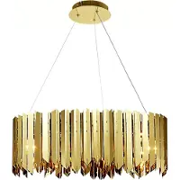 Toolight Lampe Suspendue APP1764-8CP Gold