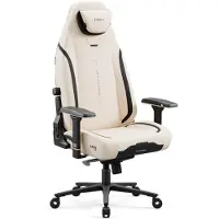 Diablo Chairs Diablo X.Eye Prime Chaise de jeu avec fonction de refroidissement Chaise de bureau, supporte jusqu'à 140 kg, taille normale, couleur beige