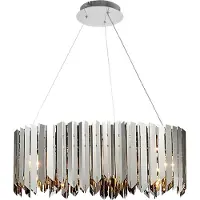 Toolight Lampe Suspendue APP1763-8CP Chrome