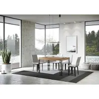 Itamoby - Table extensible 140/224x80 cm Ghibli chêne nature pieds anthracite