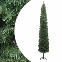 vidaXL BEI CLORIS Sapin de Noël élancé avec support 300 cm PVC - Sapins de Noël artificiels Nouveau1153369 1parcel