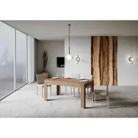 Itamoby - Table extensible 160/220x90 cm Bibi chêne nature