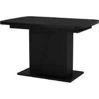 Vicco Table de salle à manger Fenaro Noir 120-160 x 80 cm extensible, Model 56581