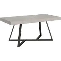 Ityhome - Table extensible 200/304x90 cm Booster cachemire pieds anthracite